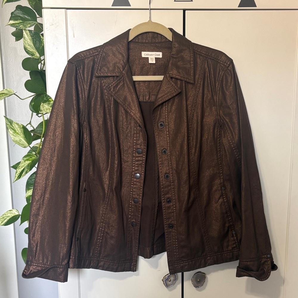 Coldwater Creek Shimmery Brown Jacket